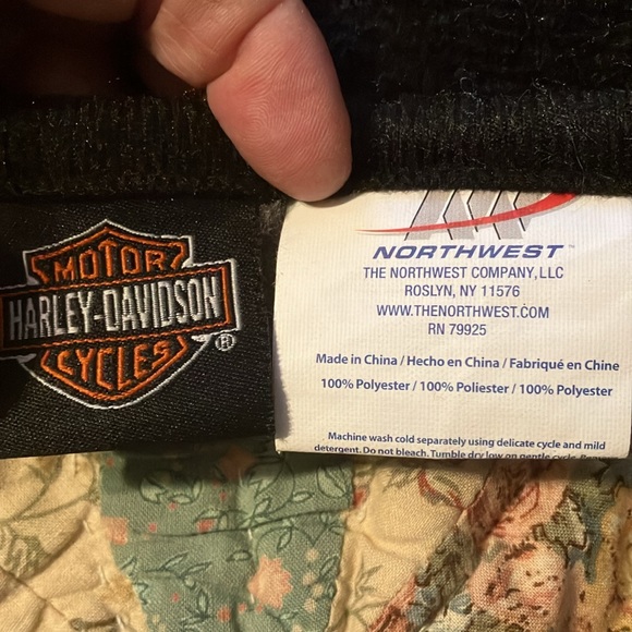 Large Harley Davidson Blanket - Picture 2 of 3